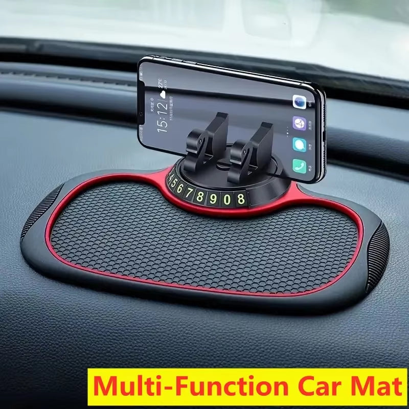 Ultimate Multifunctional Car Anti-Slip Mat & Phone Holder - Non-Slip Silicone Dashboard Pad for Secure Mobile Mounting