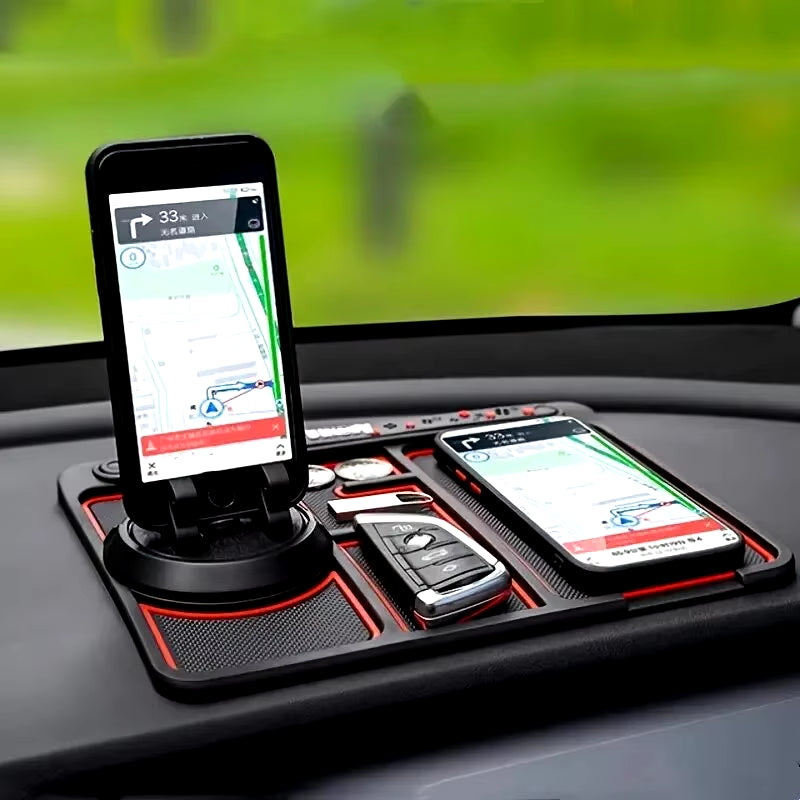 Ultimate Multifunctional Car Anti-Slip Mat & Phone Holder - Non-Slip Silicone Dashboard Pad for Secure Mobile Mounting