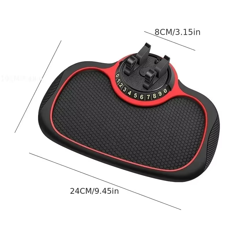 Ultimate Multifunctional Car Anti-Slip Mat & Phone Holder - Non-Slip Silicone Dashboard Pad for Secure Mobile Mounting